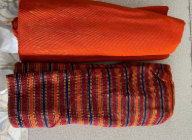 ABENAS KENTE - Orange and Gold